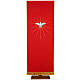 Lectern Cover, red, embroidered Holy Spirit and halo of rays s1