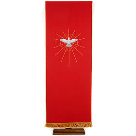 Welon na pulpit czerwony Duch Święty i promienie