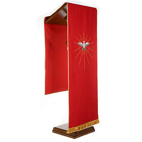Welon na pulpit czerwony Duch Święty i promienie