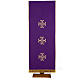 Lectern Cover, embroidered 3 golden crosses with glass beads s4