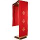 Lectern Cover, embroidered 3 golden crosses with glass beads s8