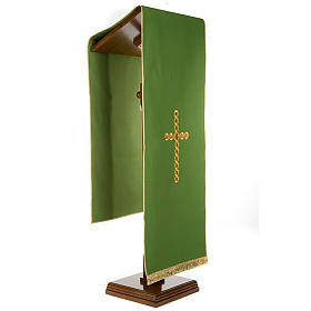 Lectern Cover, embroidered twisted cross