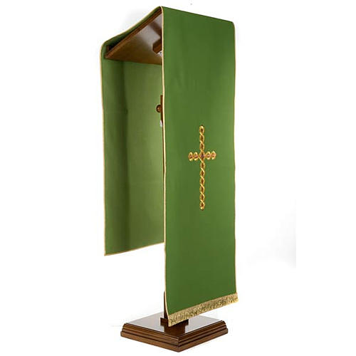 Lectern Cover, embroidered twisted cross 2