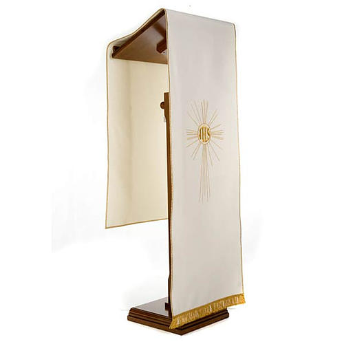 Lectern Cover, embroidered IHS and halo of rays 4