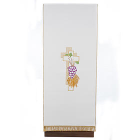 Lectern Cover, cross, grapes, wheat, in liturgical colours