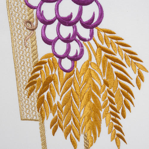 Lectern Cover, cross, grapes, wheat, in liturgical colours 4