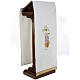 Lectern Cover, cross, grapes, wheat, in liturgical colours s5