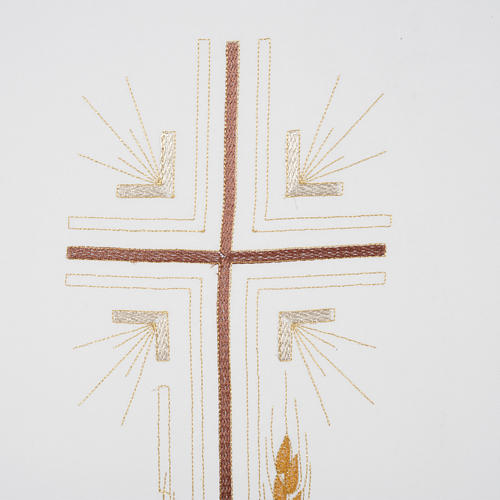 Voile de lutrin croix simple épis couleurs liturgiques 2