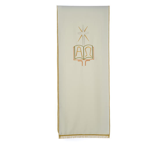 Pulpit cover with book Alpha and Omega 3