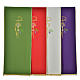 Lectern Cover in polyester, Chi Rho, chalice, host, wheat s7