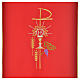 Lectern Cover in polyester, Chi Rho, chalice, host, wheat s12