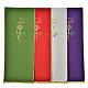 Lectern Cover in polyester, Chi Rho, chalice, host, wheat s1