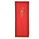 Lectern Cover in polyester, Chi Rho, chalice, host, wheat s4