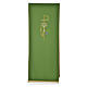 Lectern Cover in polyester, Chi Rho, chalice, host, wheat s5