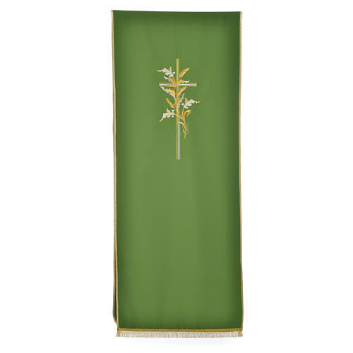 Pultbehang aus Polyester Kreuz und Weizenähre 5