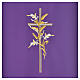 Cross & ears of wheat pulpit cover, polyester s6