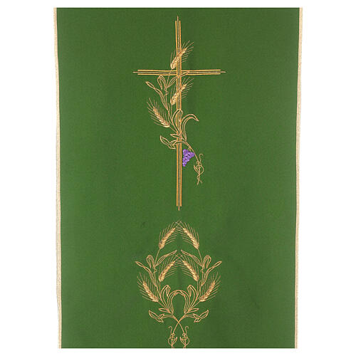 Pultbehang Kreuz und Weizenähre aus Polyester 2