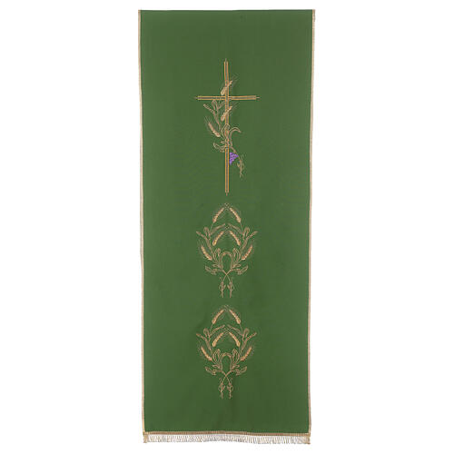 Lectern Cover in polyester, cross, ears of wheat 3