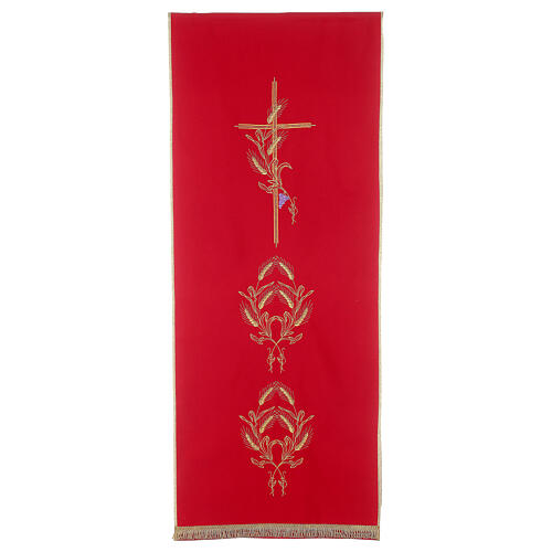 Lectern Cover in polyester, cross, ears of wheat 4