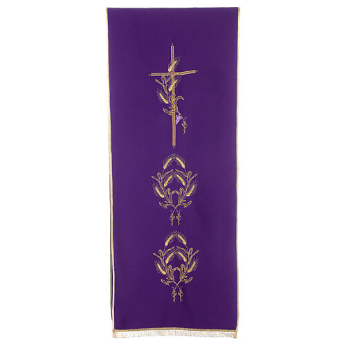 Lectern Cover in polyester, cross, ears of wheat 6