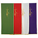 Lectern Cover in polyester, cross, flames, ears of wheat s1