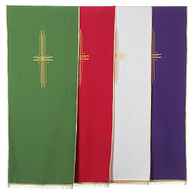 Stylized cross pulpit cover, polyester