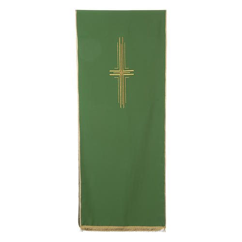Stylized cross pulpit cover, polyester 2