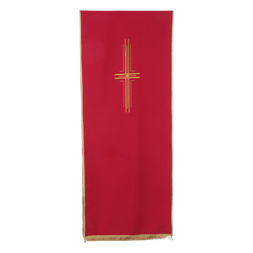 Stylized cross pulpit cover, polyester 3