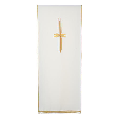 Stylized cross pulpit cover, polyester 4