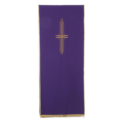 Stylized cross pulpit cover, polyester 5