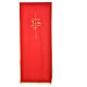 Pulpit cover with IHS and cross, polyester s4