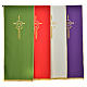 Lectern Cover in polyester with IHS, cross, ears of wheat s1