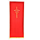 Lectern Cover in polyester with IHS, cross, ears of wheat s4
