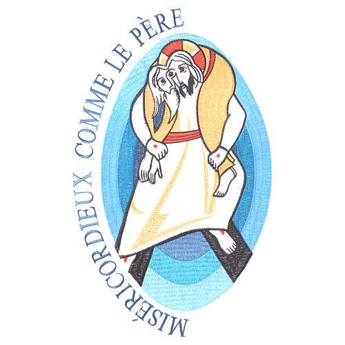 STOCK Jubilee lectern cover with FRENCH machine embroided logo 2