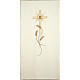 Lectern cover golden embroideries spikes, cross and JHS s4