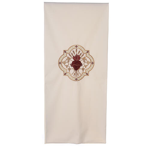 Lectern cover Sacred Heart red embroidery 1