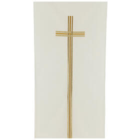 Pulpit covers: Pulpit cover with embroidered gold cross Pulpit covers: Pulpit cover with embroidered gold cross