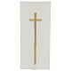 Pulpit cover with embroidered gold cross s1