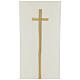 Pulpit cover with embroidered gold cross s2