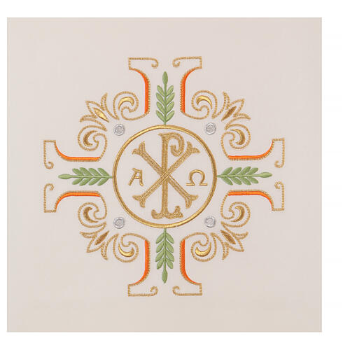 Nakrycie na ambonę krzyż symbol PAX Alfa i Omega 4