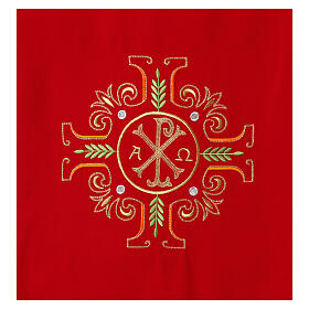 Pulpit cover with PAX, Alpha and Omega motif