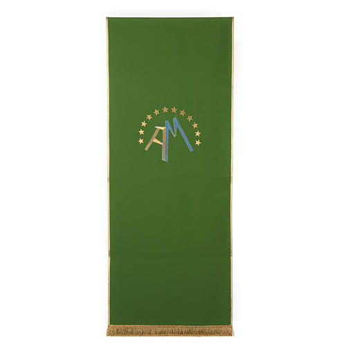 Lectern cover with twelve stars and the initials of Our Lady's name 4