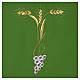 Lectern cover with three golden wheat ears and stylized grapes s3