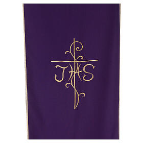 Nakrycie na ambonę tkanina Vatican poliester haft krzyż JHS