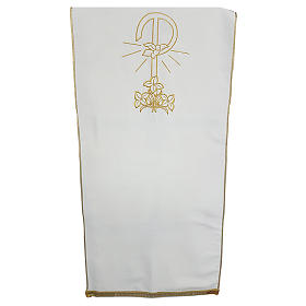 Pultbehang: Pultbehang Friedenssymbol und Lilien Polyester