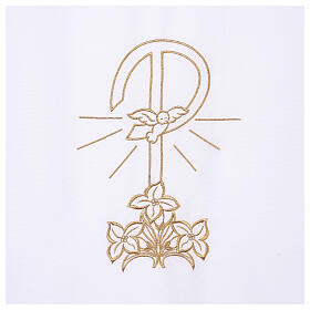 Pultbehang Friedenssymbol und Lilien Polyester