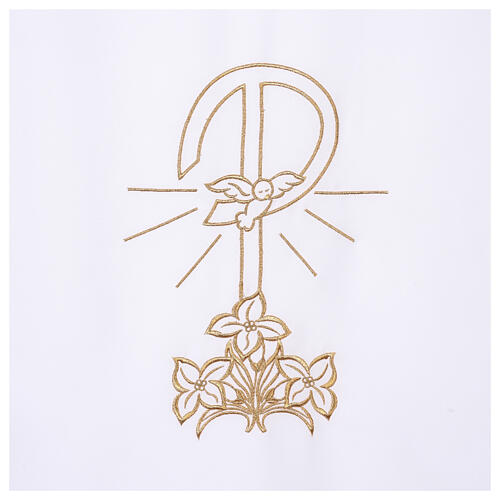 Pultbehang Friedenssymbol und Lilien Polyester 2