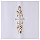 Lectern cover in Vatican fabric, polyester with cross and ears of wheat embroidery s2