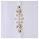 Voile lutrin tissu Vatican polyester broderie croix et épis s2