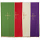 Lectern cover in Vatican fabric, polyester with cross and flower embroidery s1